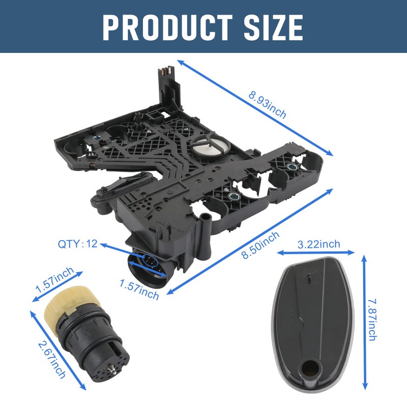 JDMSPEED Transmission Conductor Plate+Connector+Gasket+Filter Kit Compatible with Mercedes Benz 722.6 5-Speed Automatic, Replace # 1402701161, 2035400253, 68049181AA, 028780 - Image 5